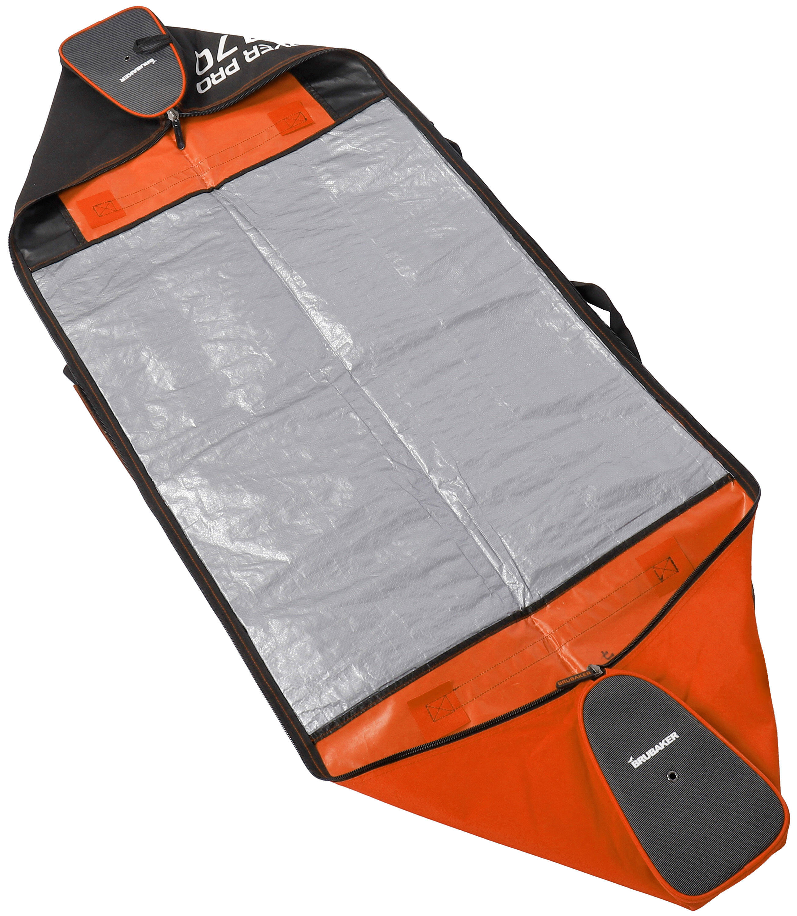 BRUBAKER Carver Pro 2.0 sítartó táska párnázott 170cm narancssárga/fekete... 2/2