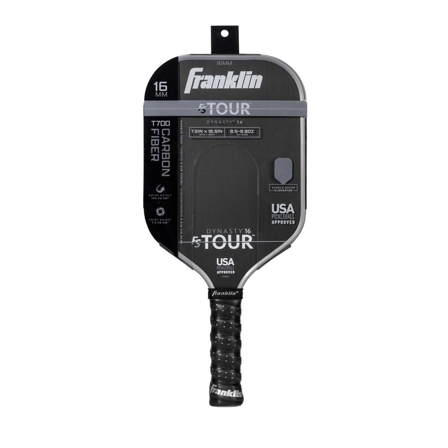 FS Tour Dynasty Pickleball Paddle (Grey) 16mm 2/2