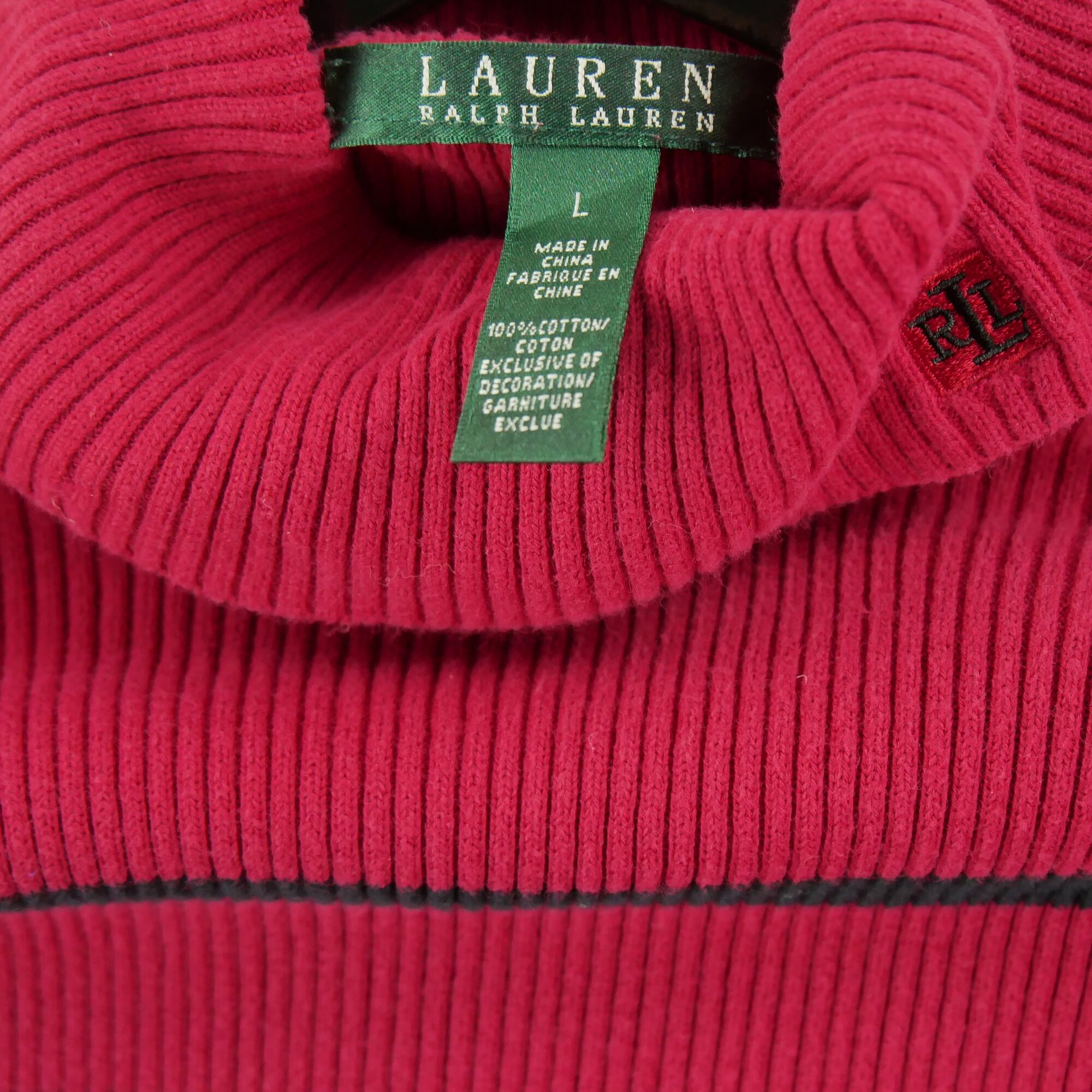 Segunda Vida - Camisola de gola alta para mulher vermelha - Como novo 5/6