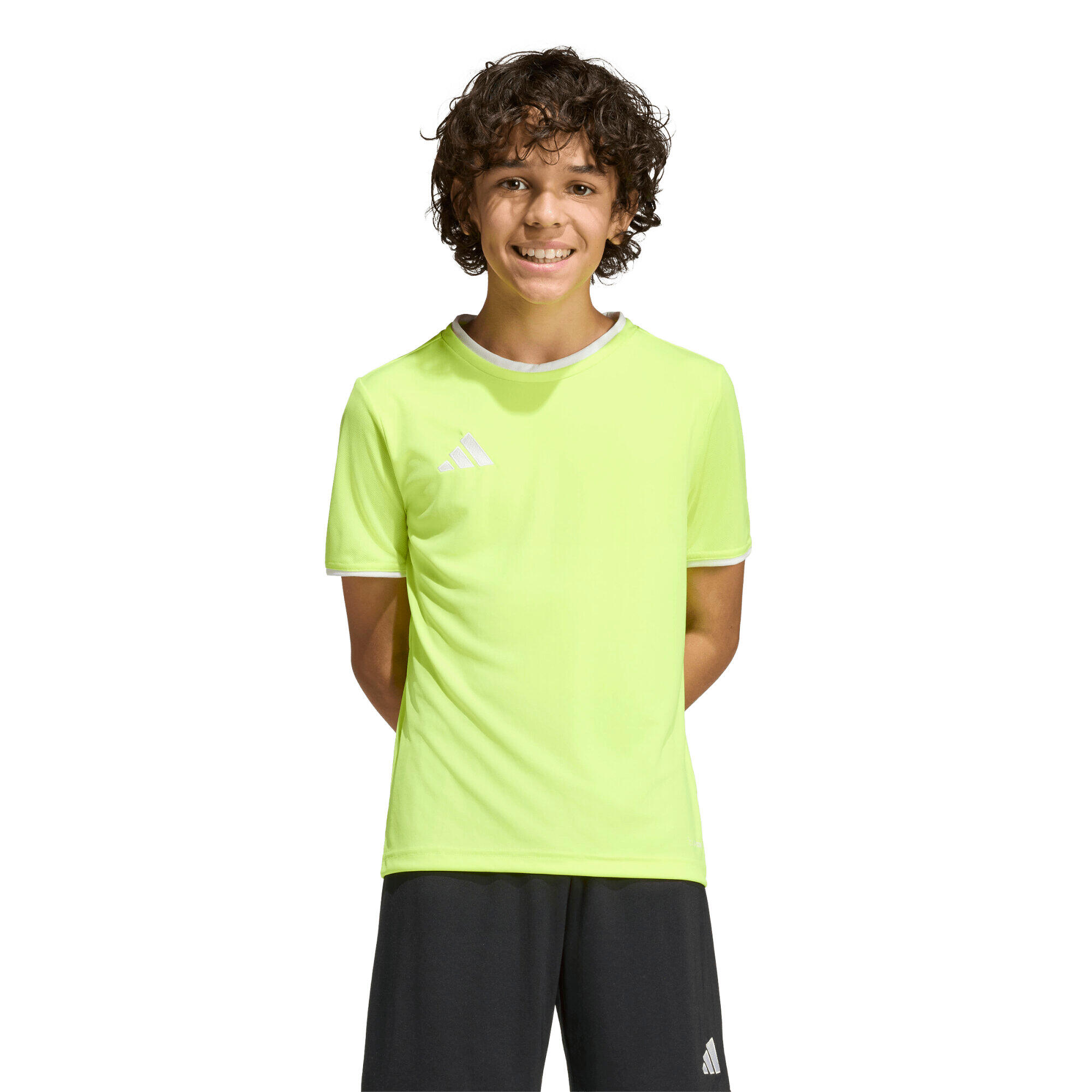 Criança adidas Entrada 26 Jersey neon T-shirt Futebol 3/7