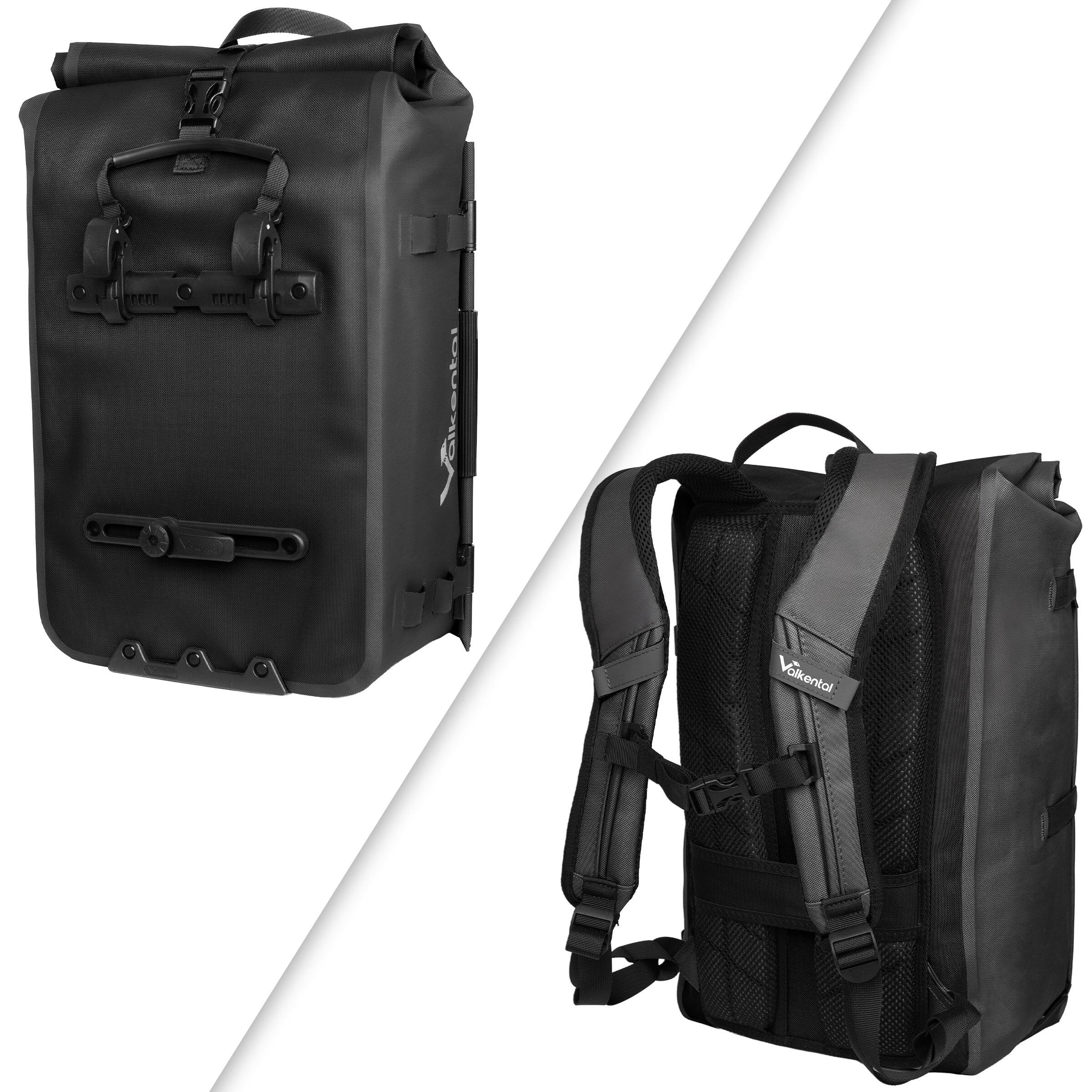 Sacoche Vélo 2en1 & Sac à Dos - 28L Imperméable - Porte-bagages pour E-Bik 2/8