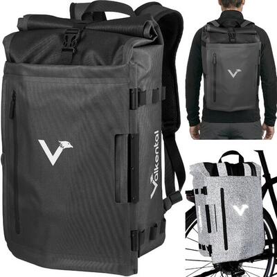 Borsa Bici 2in1 e Zaino - 28L Impermeabile - Borsa Portapacchi per E-Bike