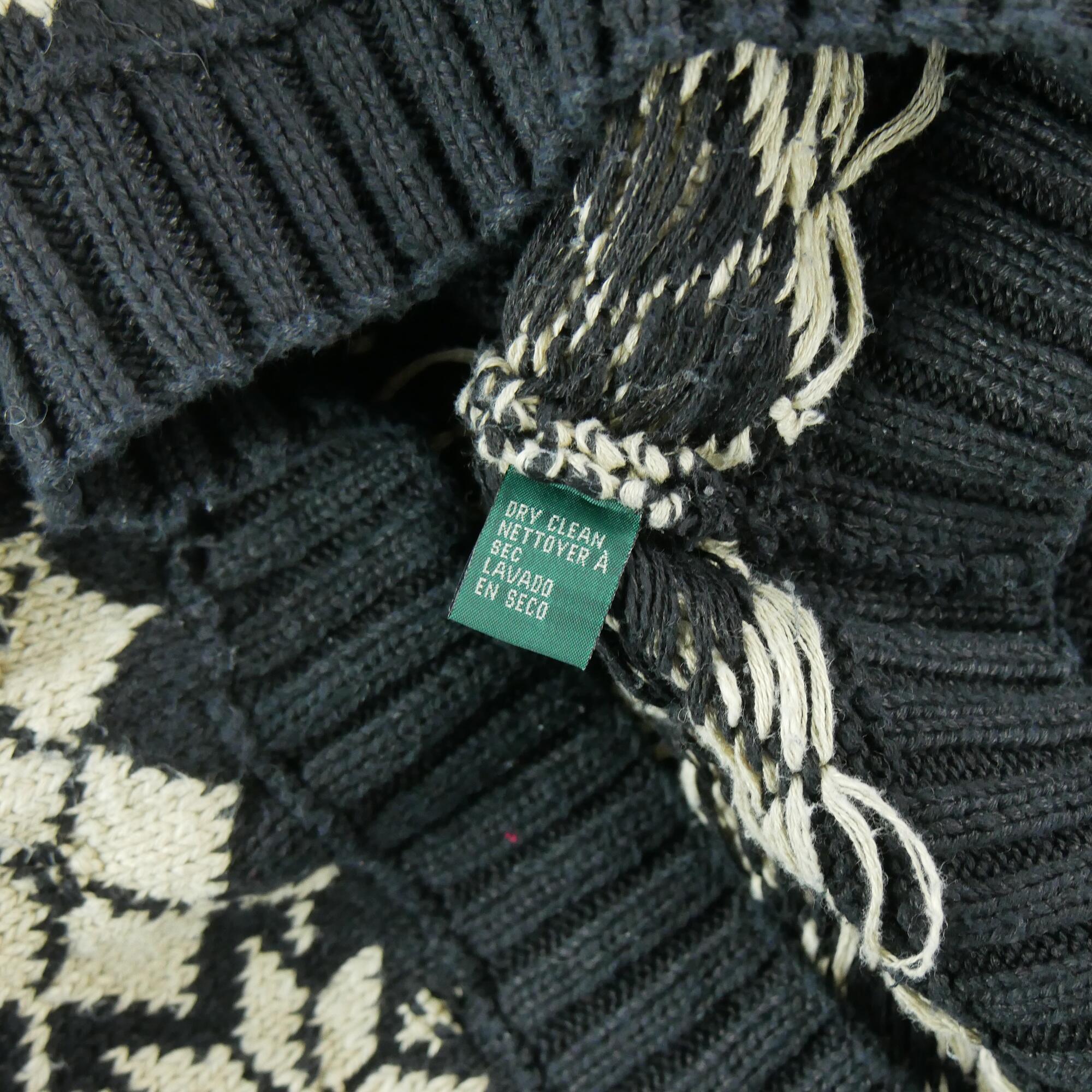Reconditionné - Pull Femme en lin Noir - Très Bon État 6/6