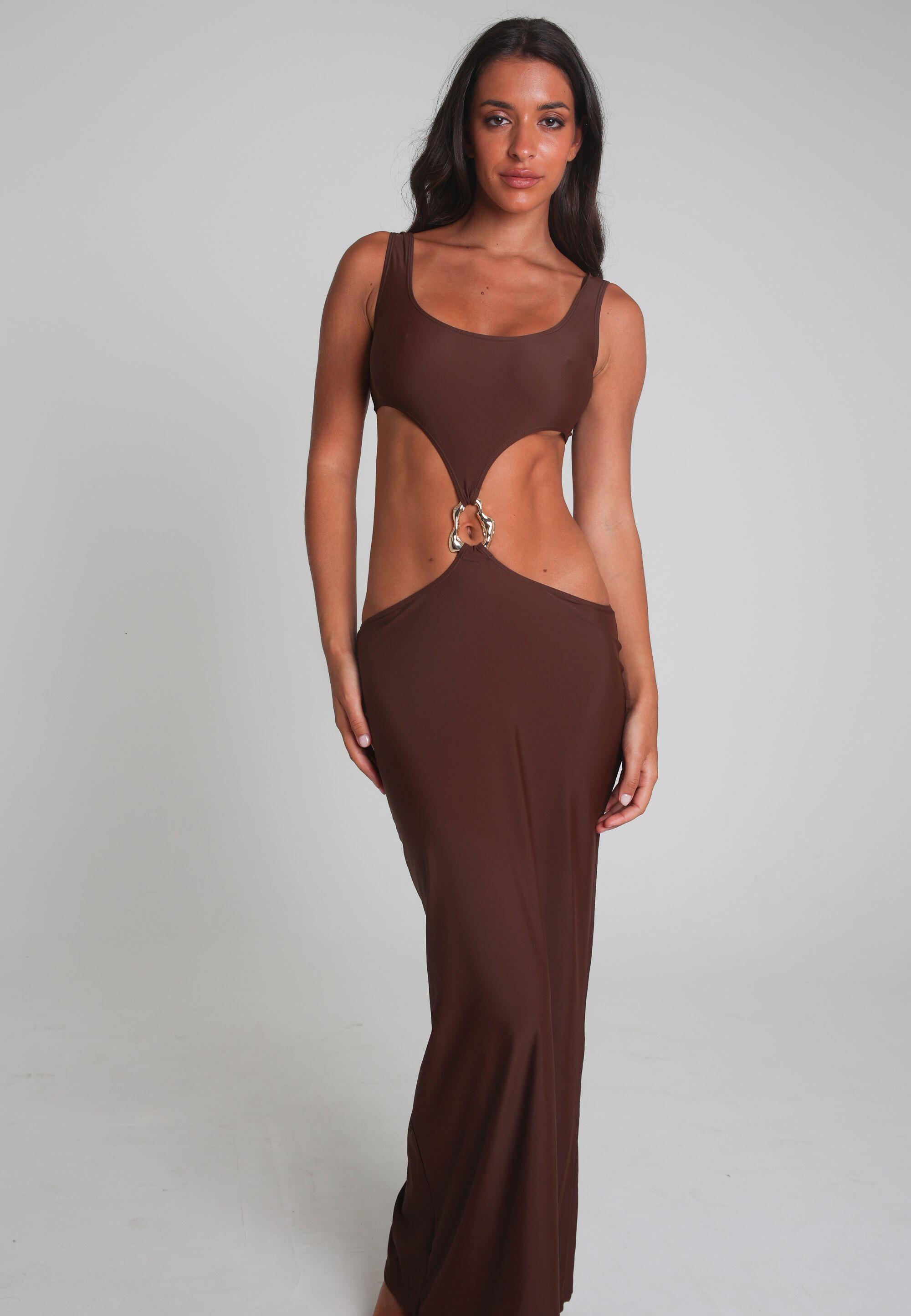 Maxikleid Irregular Hoop Long Dress 3/5