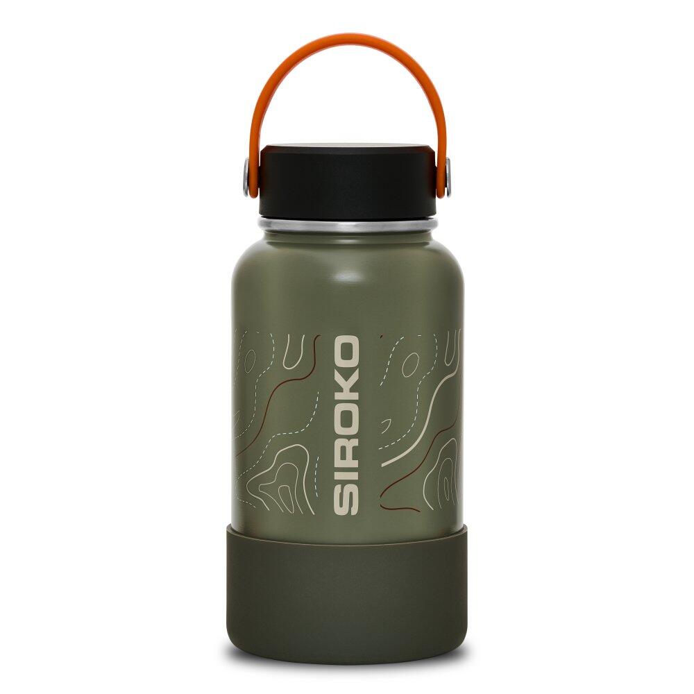 Men & Women Hiking insulated flask Glen Green Green