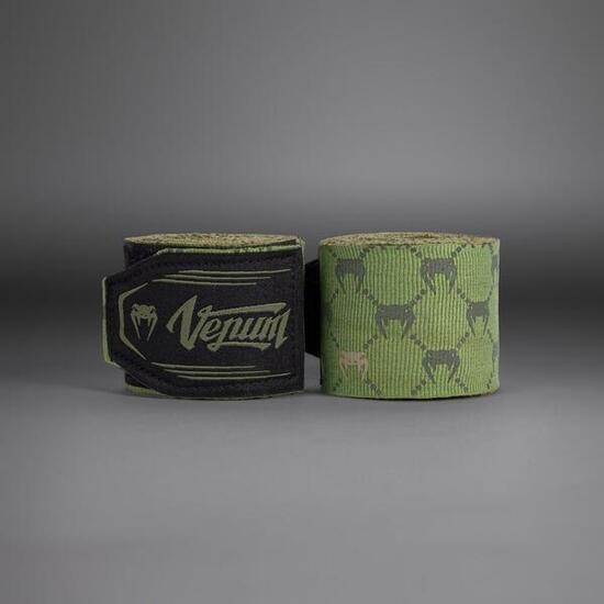Bandages de boxe Venum Monogram Hand Wraps Advanced – Kaki – 4 m
