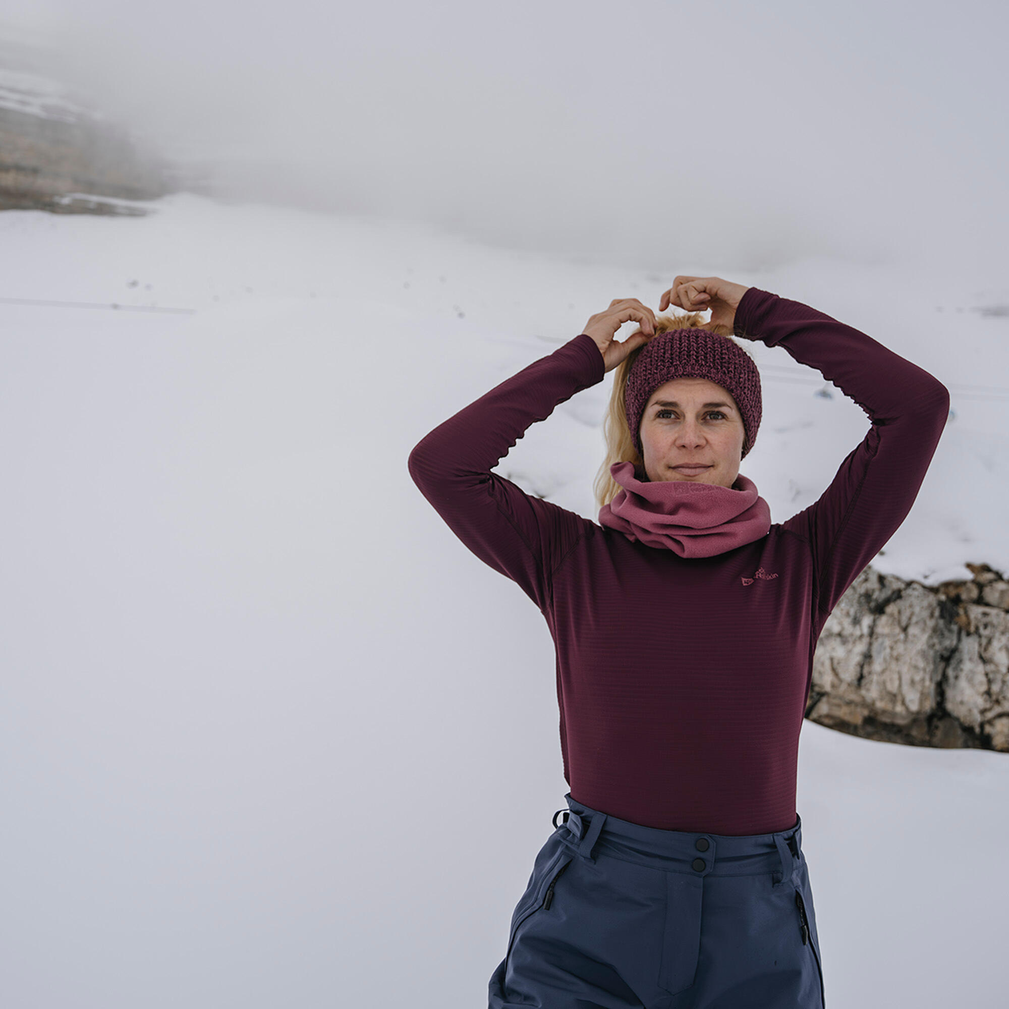 Longsleeve termoaktywny damski Jack Wolfskin Infinite Warm 5/7