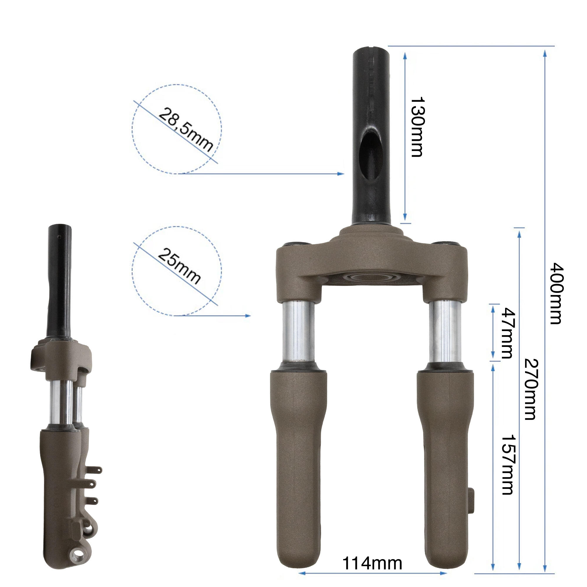 Suspensión horquilla Xiaomi Mi4 Pro Max [ORIGINAL] 2/5