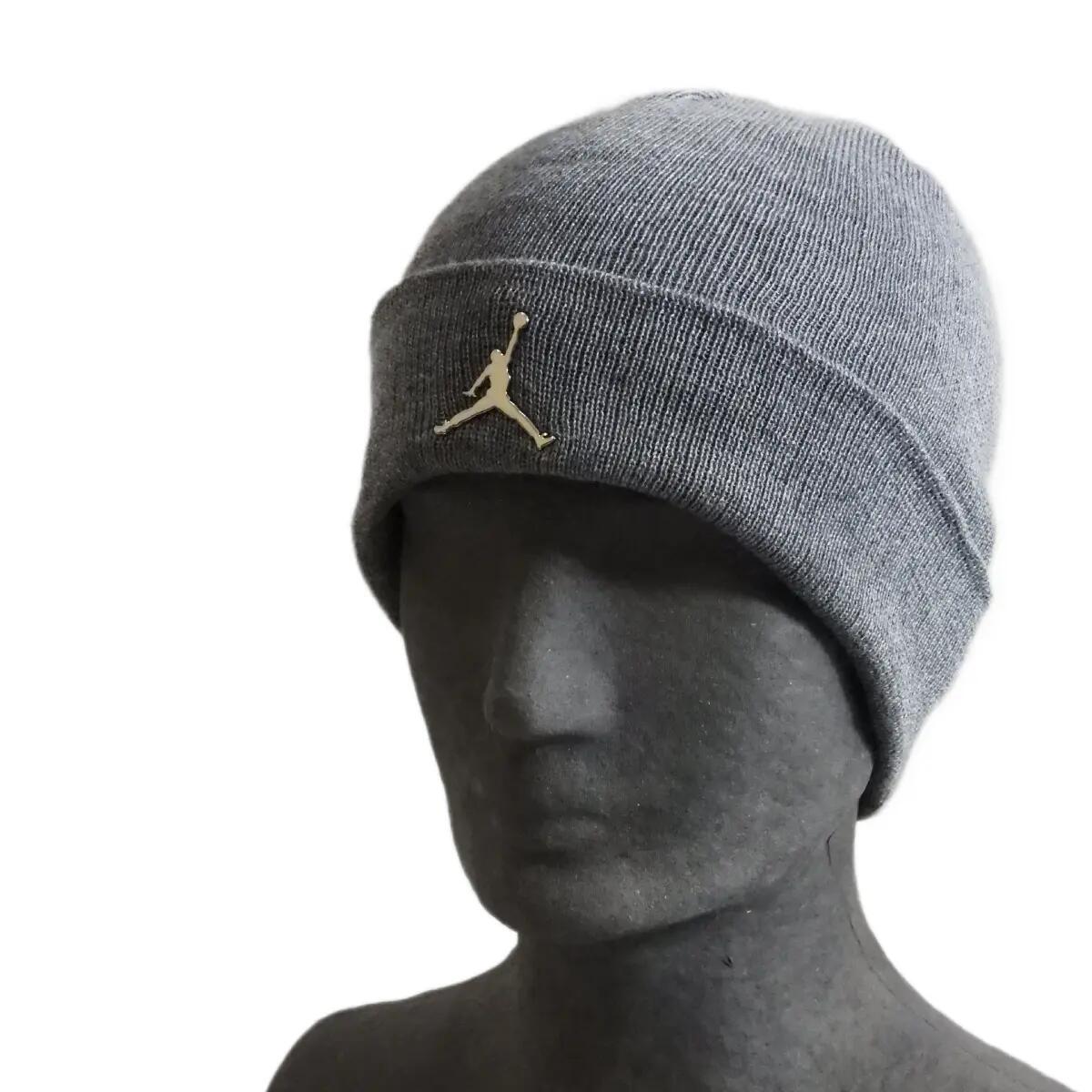 Gorro de invierno para hombre Air Jordan con puño, color carbón. 4/4