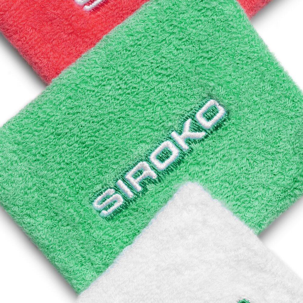 Pack de 3 muñequeras pádel Hombre y Mujer Wristix Erit Verde 5/6