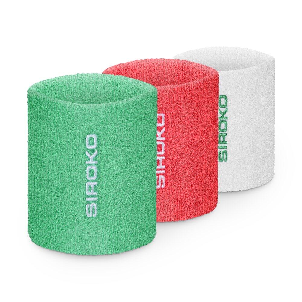 SIROKO Men & Women Padel wristbands 3-pack Wristix Erit Green