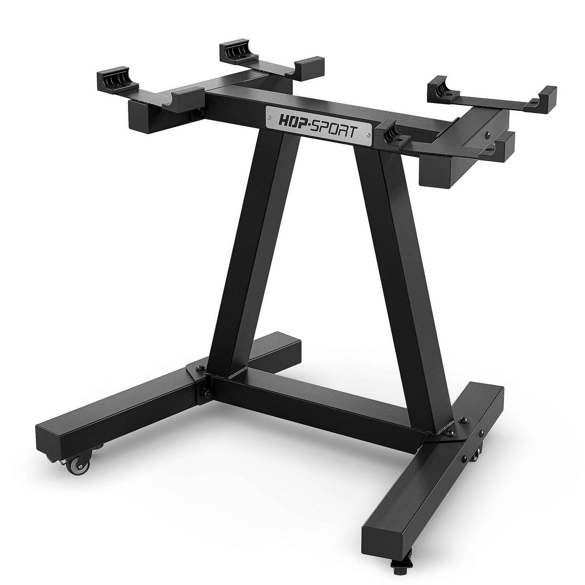 HOP-SPORT Mobilní stojan na nastavitelné činky Hop-Sport