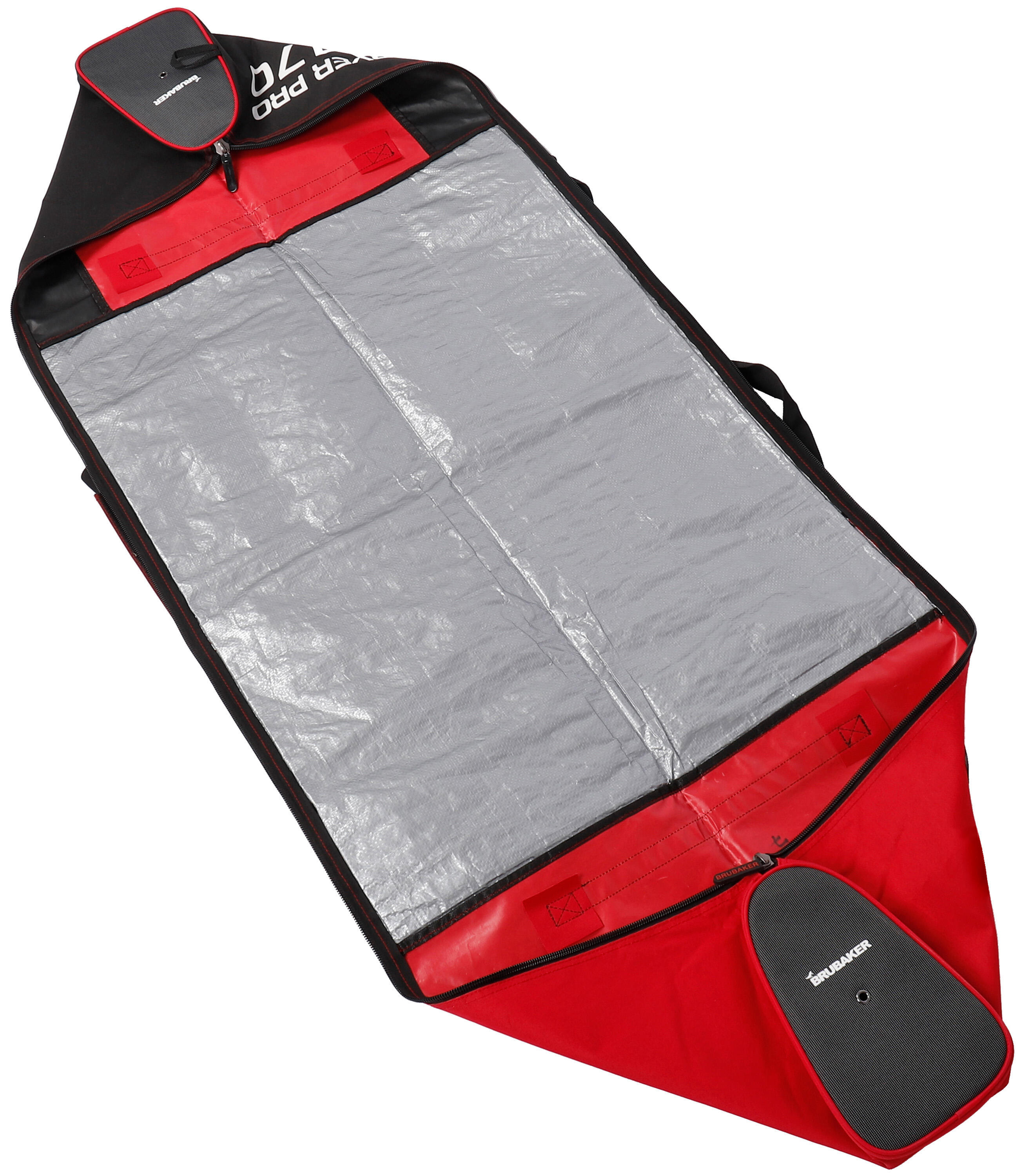 BRUBAKER Carver Pro torba na narty 190 cm czerwono czarna 2/5