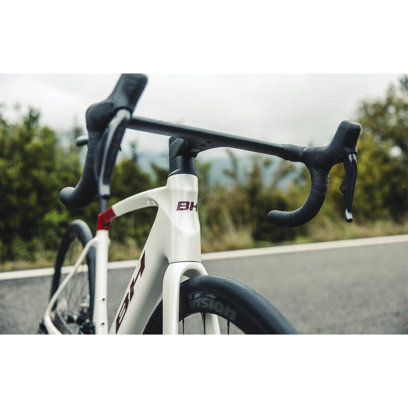 Bicicleta electrica Bh Irs1 Carbon 1.4 Blanco-Rojo 3/4