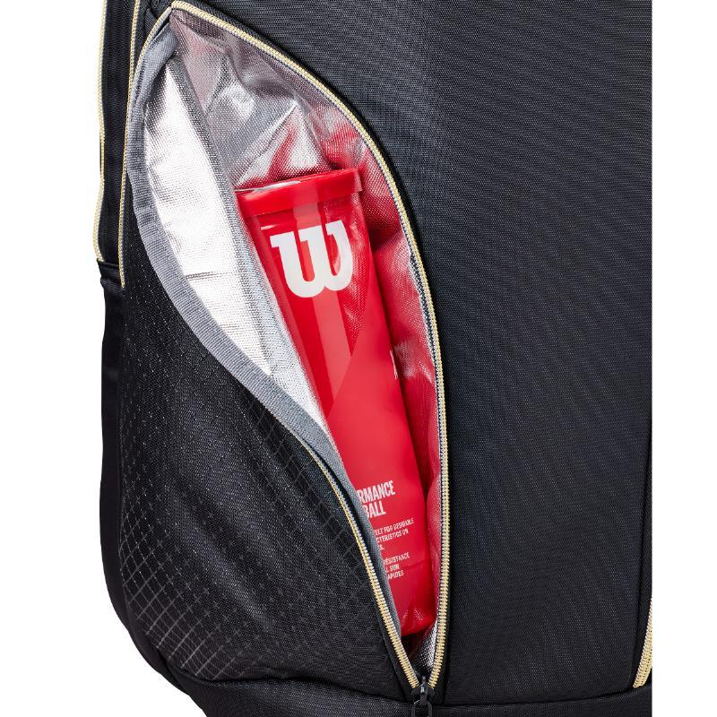 Mochila Wilson Defy V1 Negro Dorado 2/6