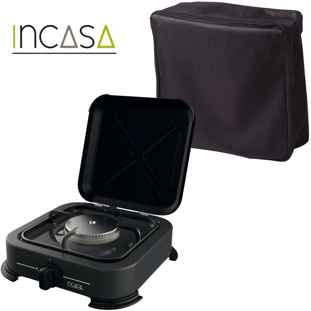 PACK INCASA Réchaud à Gaz d'extérieur 1 Feu + Sacoche de transport - 1/3