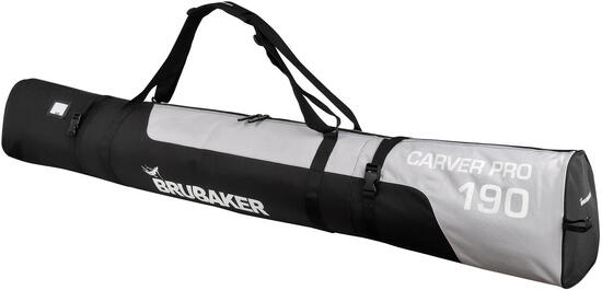 BRUBAKER CarverPro XP Skitasche für Ski+Stöcke, 170cm, Schwarz/Silber