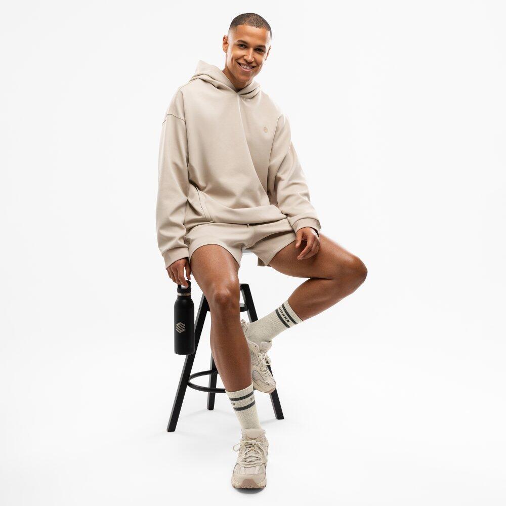 Felpa sportiva con cappuccio da uomo Fitness Motion Sand Beige 3/7
