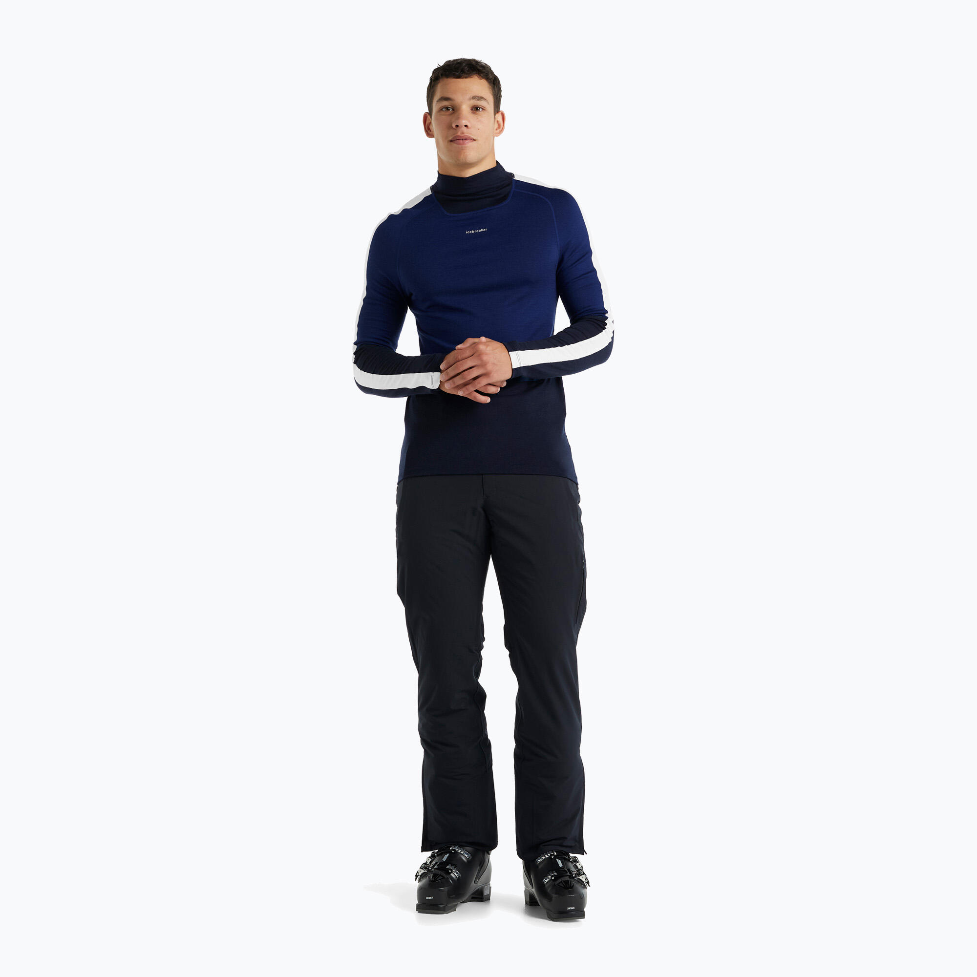 Maglia termica a maniche lunghe da uomo Icebreaker 200 Oasis Sonebula Collo Alto 2/7