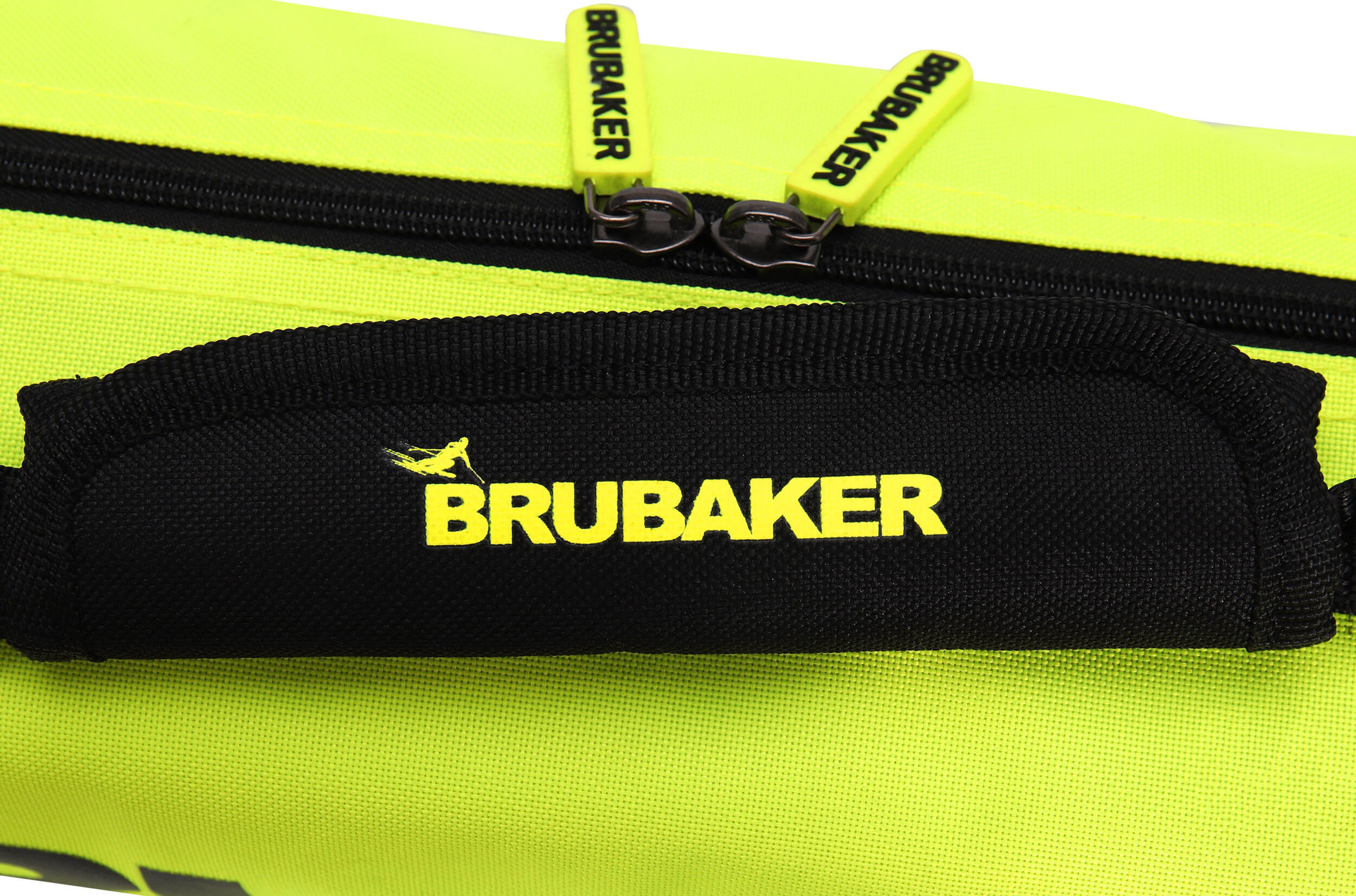 BRUBAKER XC Touring Sac ski de fond rembourré 195cm Noir/Jaune néon 5/6
