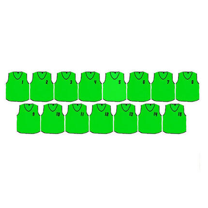 Chasubles Adulte (Vert) 15 ans et plus