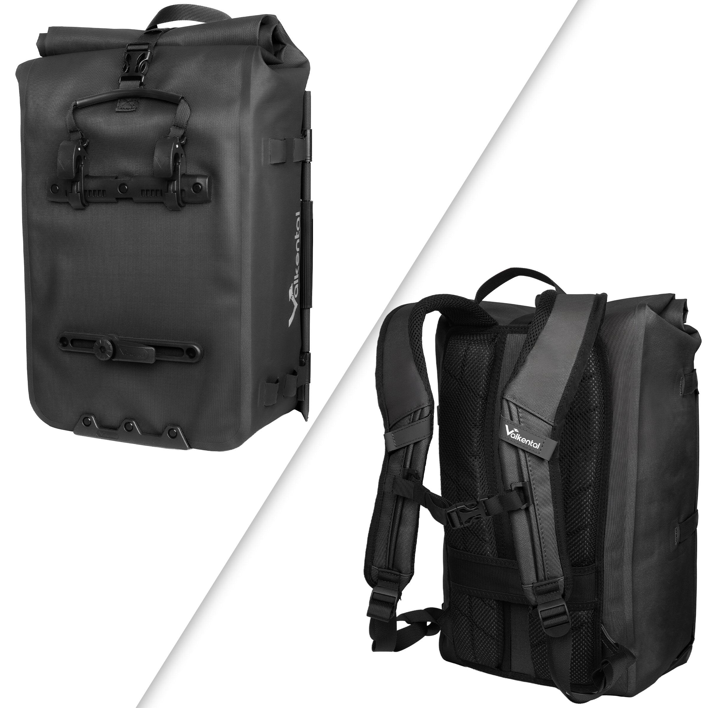 Sacoche Vélo 2en1 & Sac à Dos - 28L Imperméable - Porte-bagages pour E-Bik 2/8