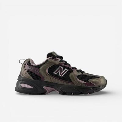 New balance 530 black metallic plum brown