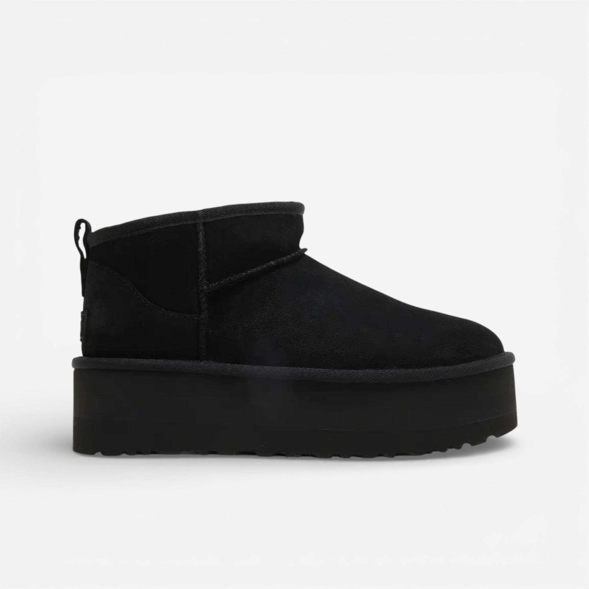 Ugg - Ugg Classic Ultra Mini Platform Black - Baskets - Noir - Decathlon