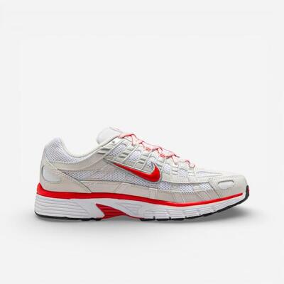 Nike p-6000 white platinum tint black picante red (women's)