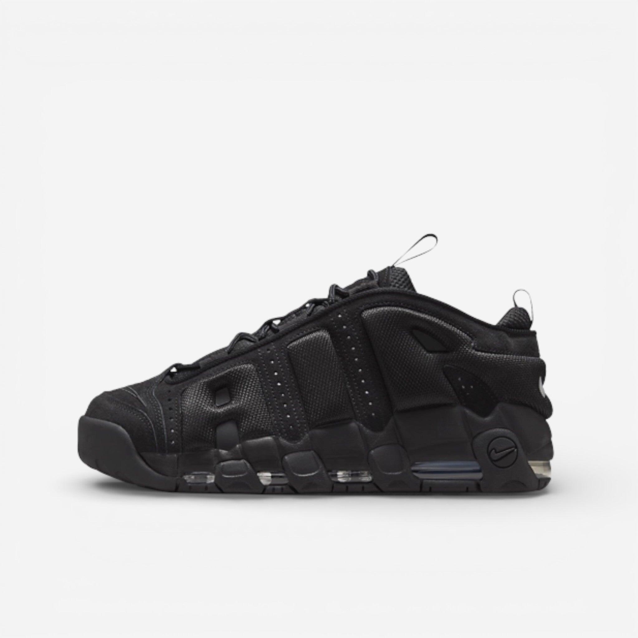 Nike Air More Uptempo Low 'Triple Black' 2/3