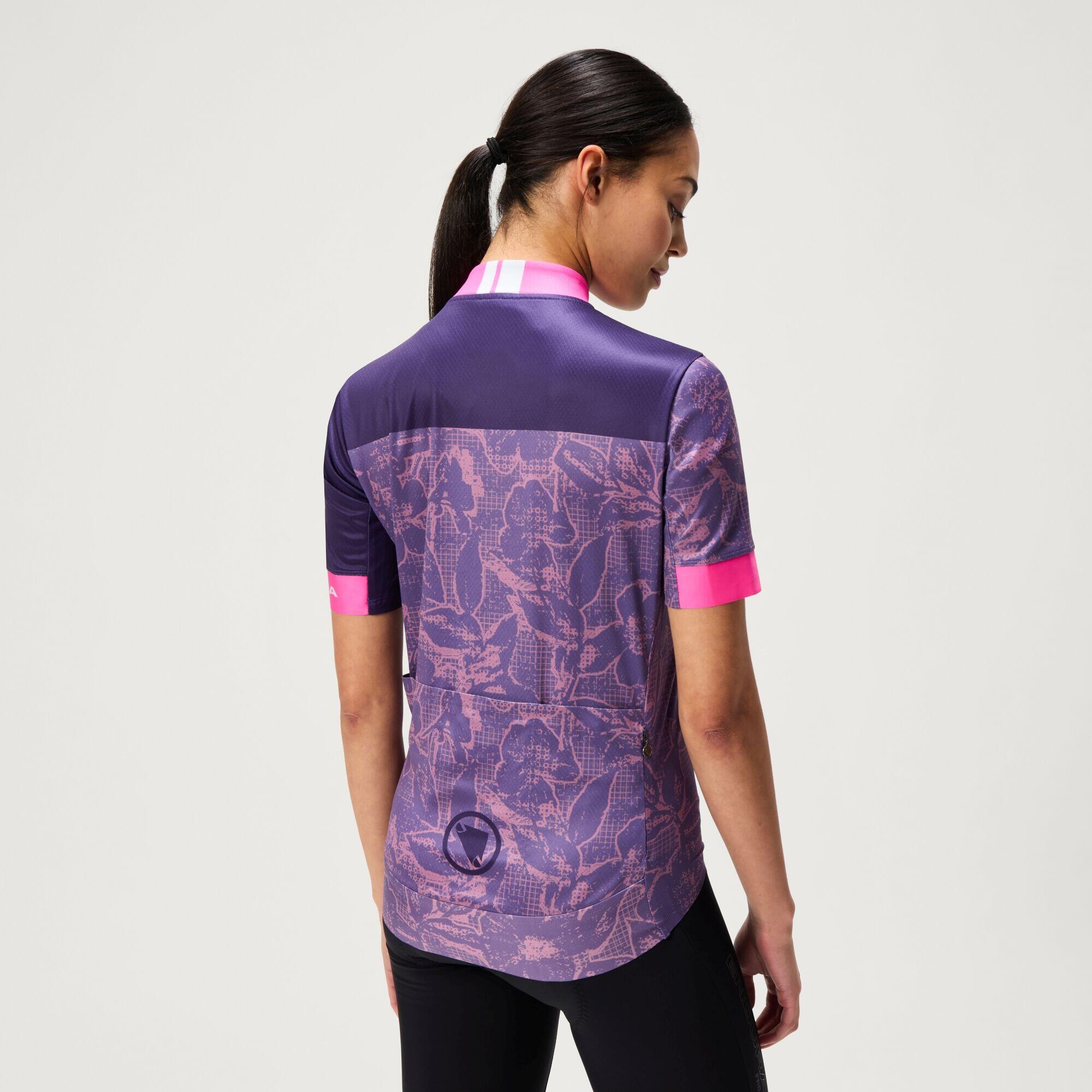 Camiseta de ciclismo feminina Endura Floral FS260 W 3/6