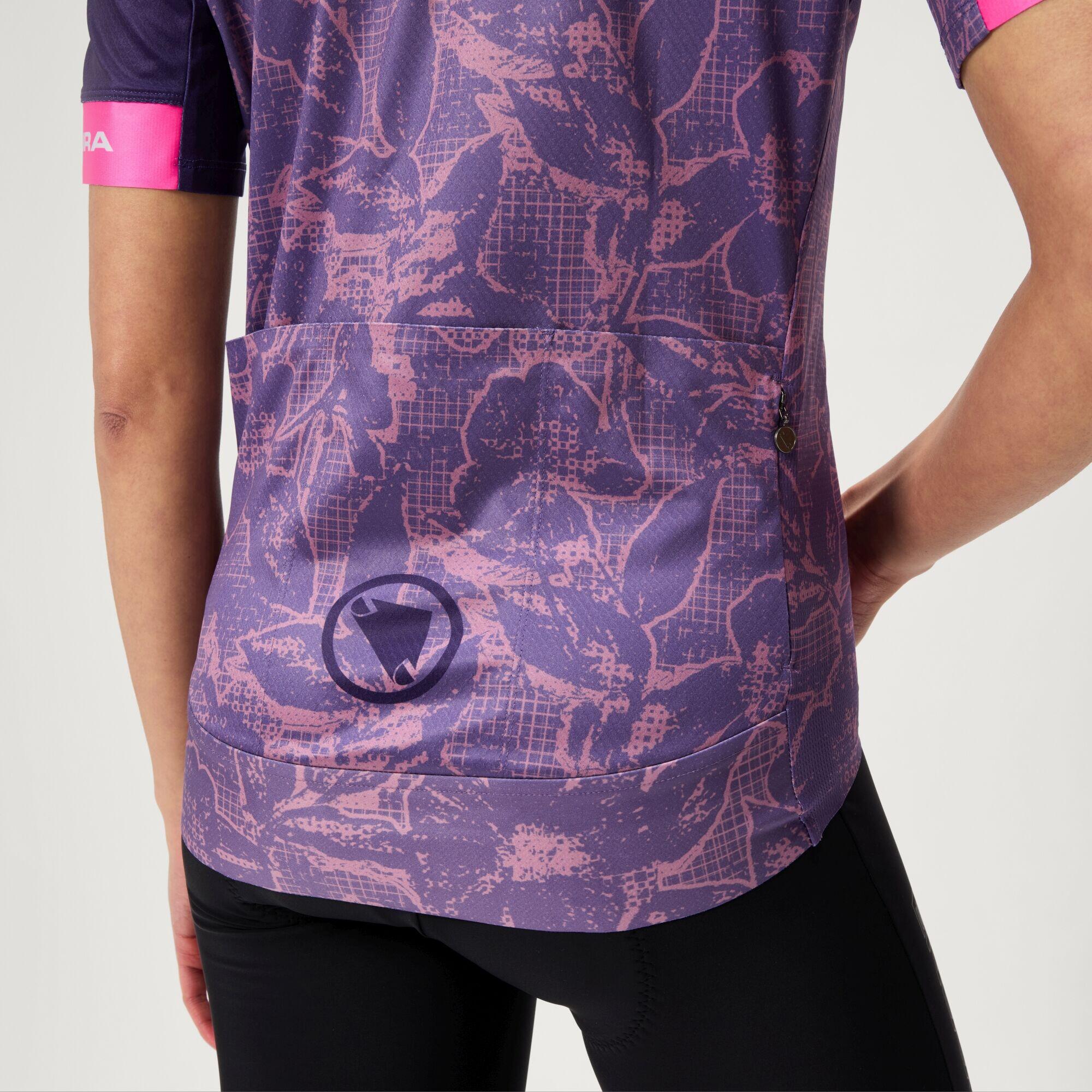 Camiseta de ciclismo feminina Endura Floral FS260 W 5/6