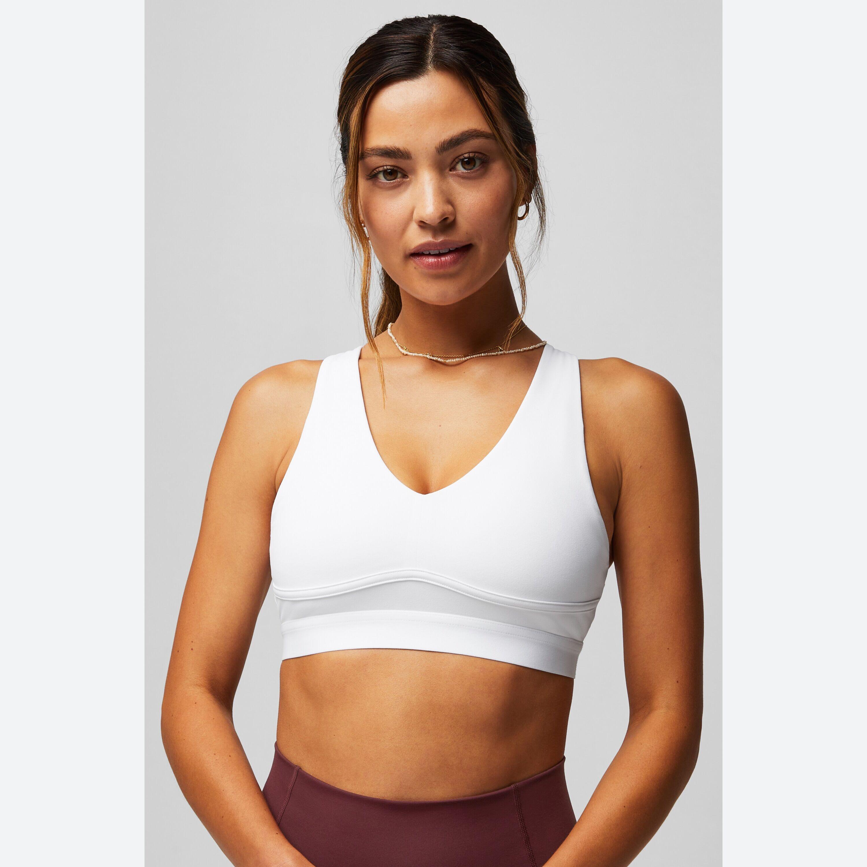 Fabletics - Soutien-gorge De Sport Femme All Day Every Day Avec Bretelles Réglables - Brassière - Blanc - 52 2xl - Decathlon