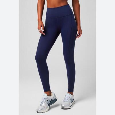 Dameslegging on-the-go powerhold® high-waist met buitenzak
