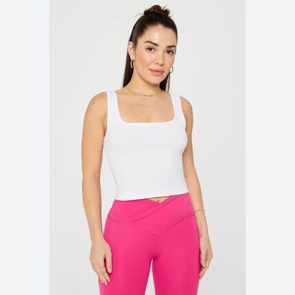 Top Femme Daily Rib À Encolure Carrée