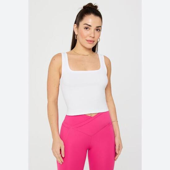 Top Femme Daily Rib À Encolure Carrée