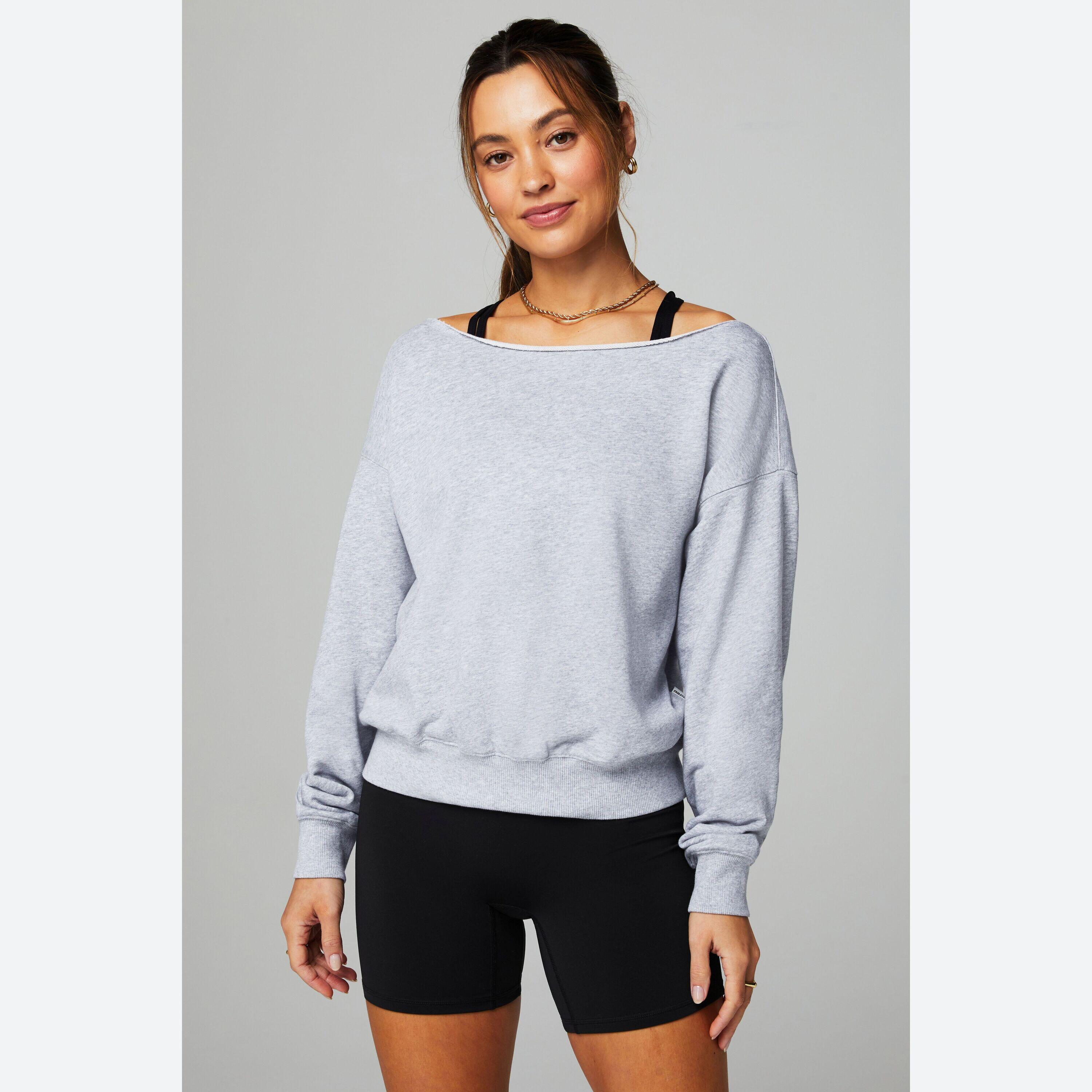 Fabletics - Sweatshirt Femme Year Round Terry En Matières Recyclées - Sweat-shirt - Gris - Petit - Decathlon