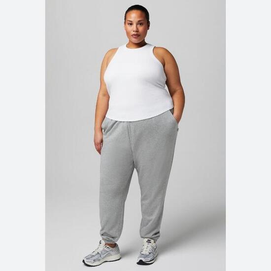 Débardeur Femme Col Montant Côtelé Avec Soutien-Gorge Intégré