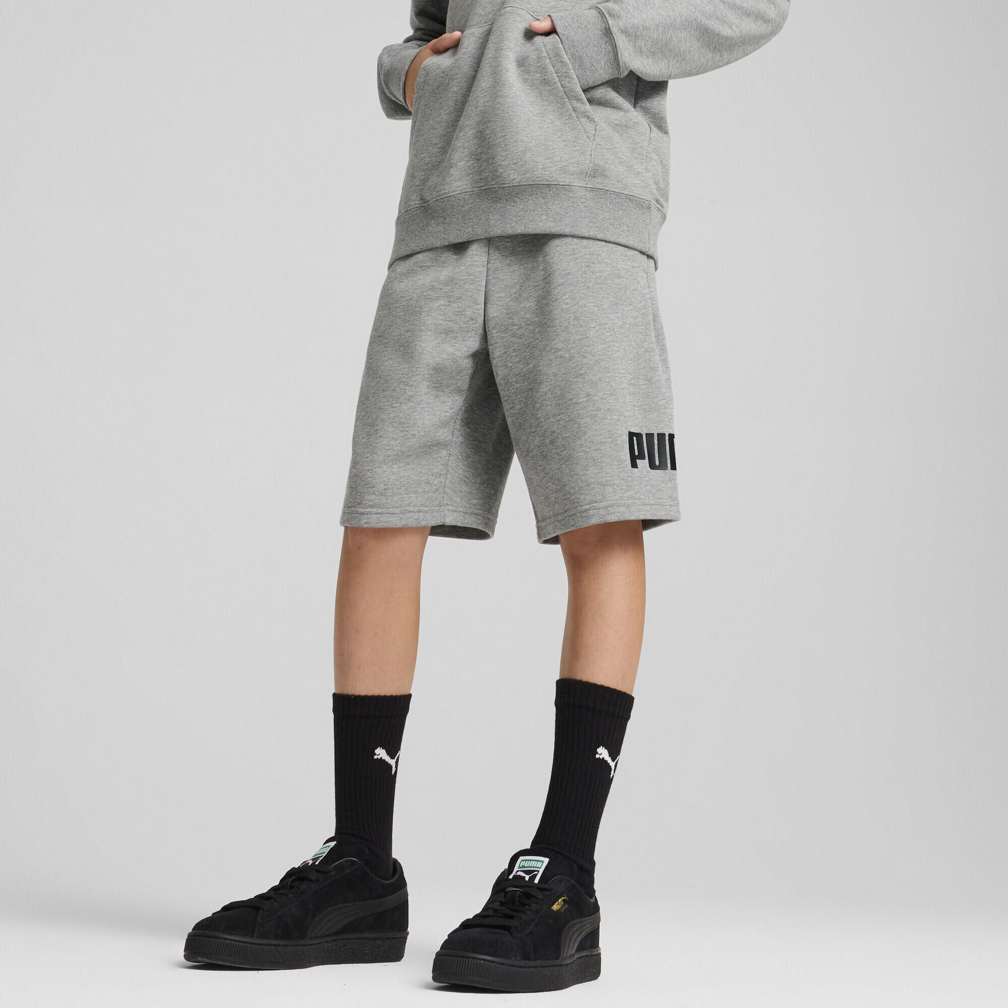 Calções infantil cintura elástica ESS No. 1 Logo PUMA 2/5