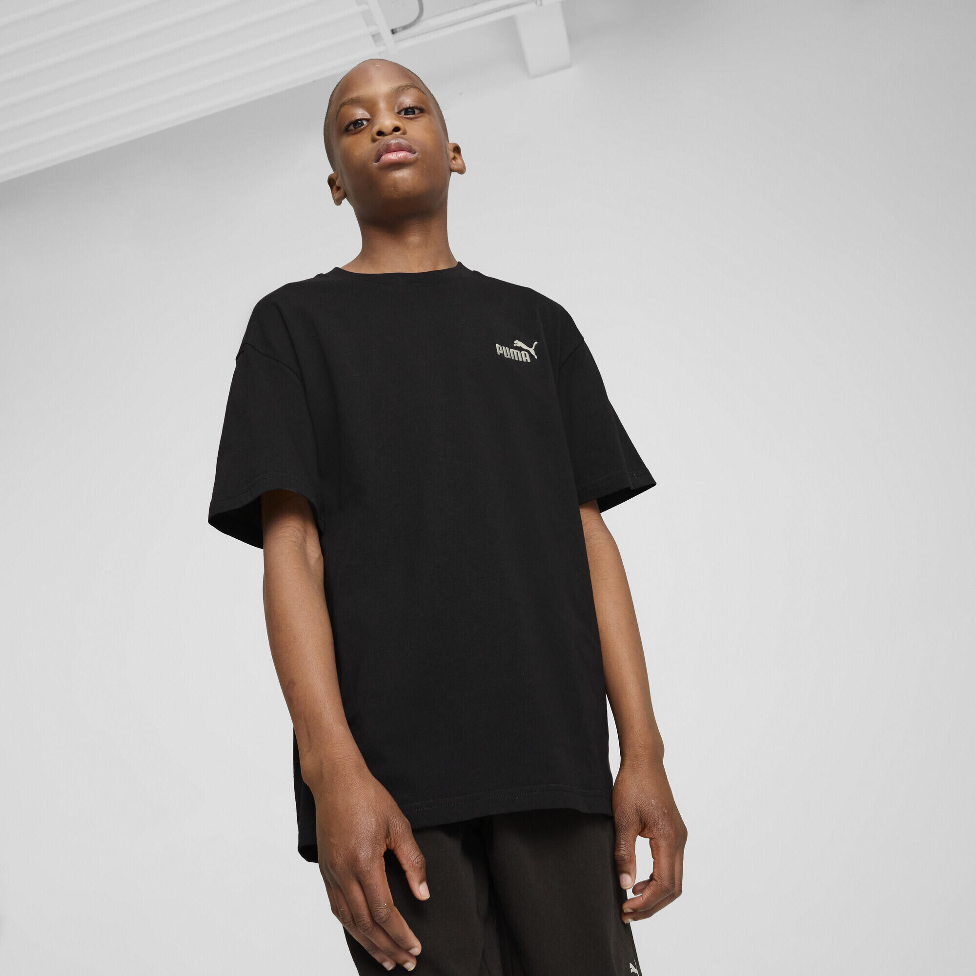 T-shirt con logo piccolo ESS N. 1 vestibilità comoda per ragazzi PUMA 2/5
