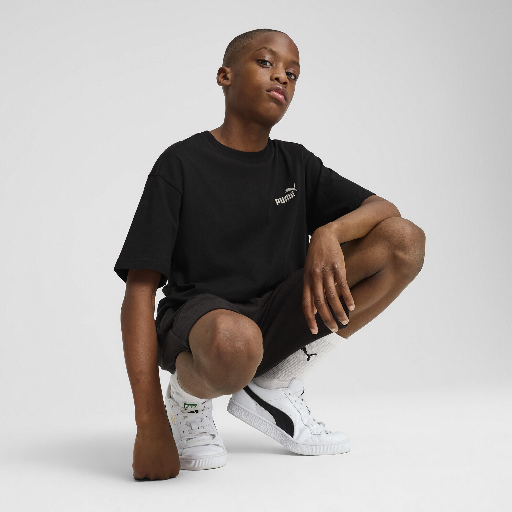 T-shirt con logo piccolo ESS N. 1 vestibilità comoda per ragazzi PUMA 4/5