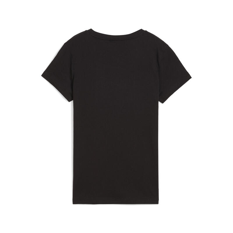 Tricou alergare femei logo mic ESS Small No. 1, negru PUMA