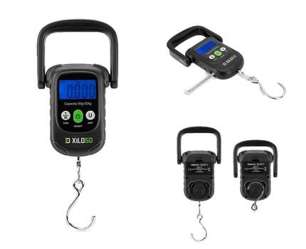 Balance à bagages numérique XILO 50 kg Balance de pêche avec mètre ruban