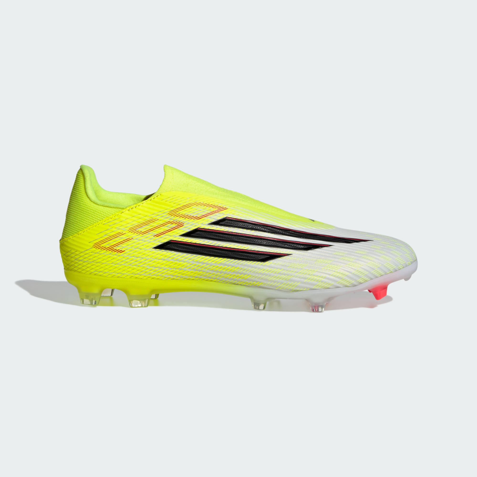 Adidas - Chaussure De Football Sans Lacets F50 League Terrain Souple / Multi Surfaces - Chaussures De Football - Jaune|noir|rouge - Decathlon