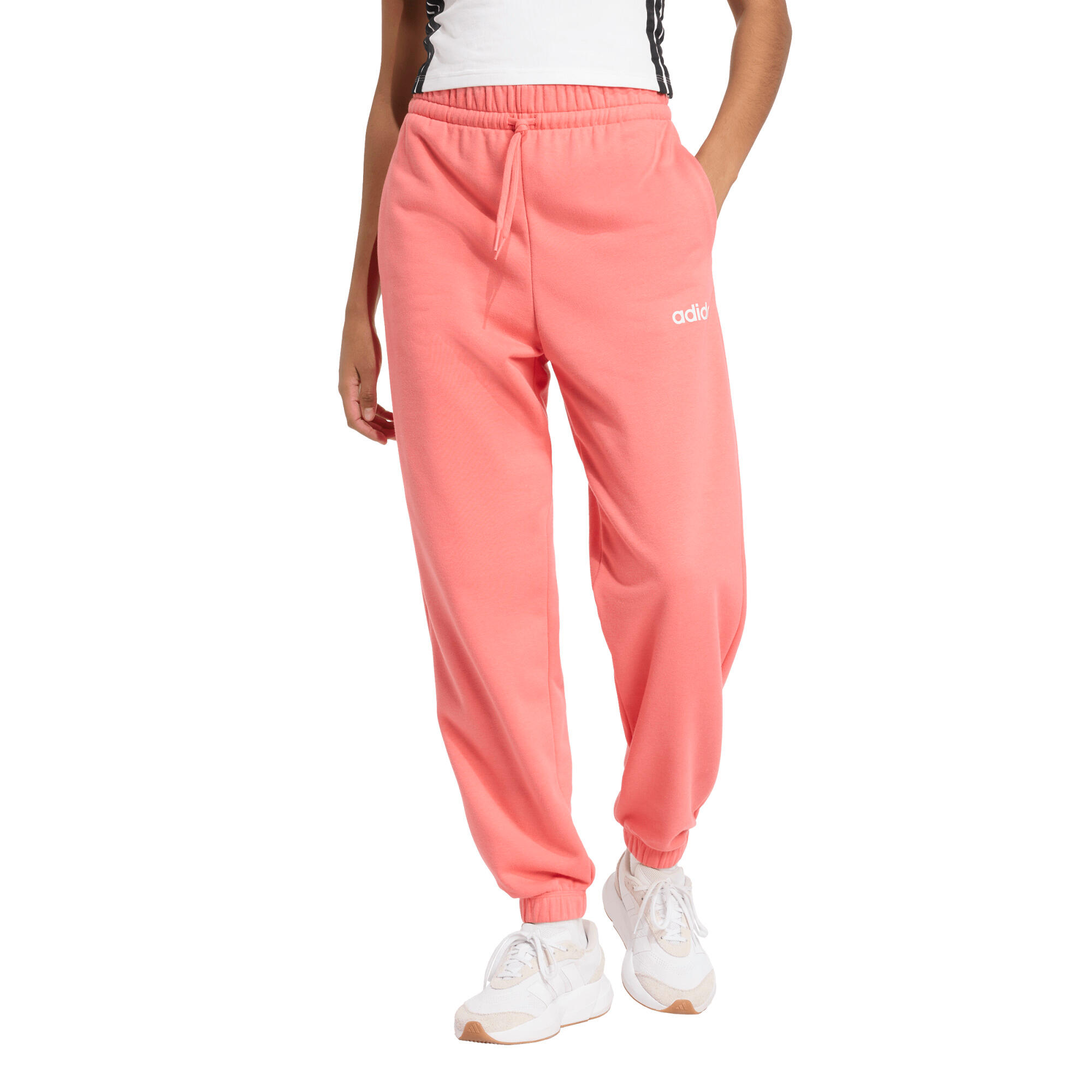 adidas Damen Trainingshose Essentials Linear FT Cuffed Pant 2/6