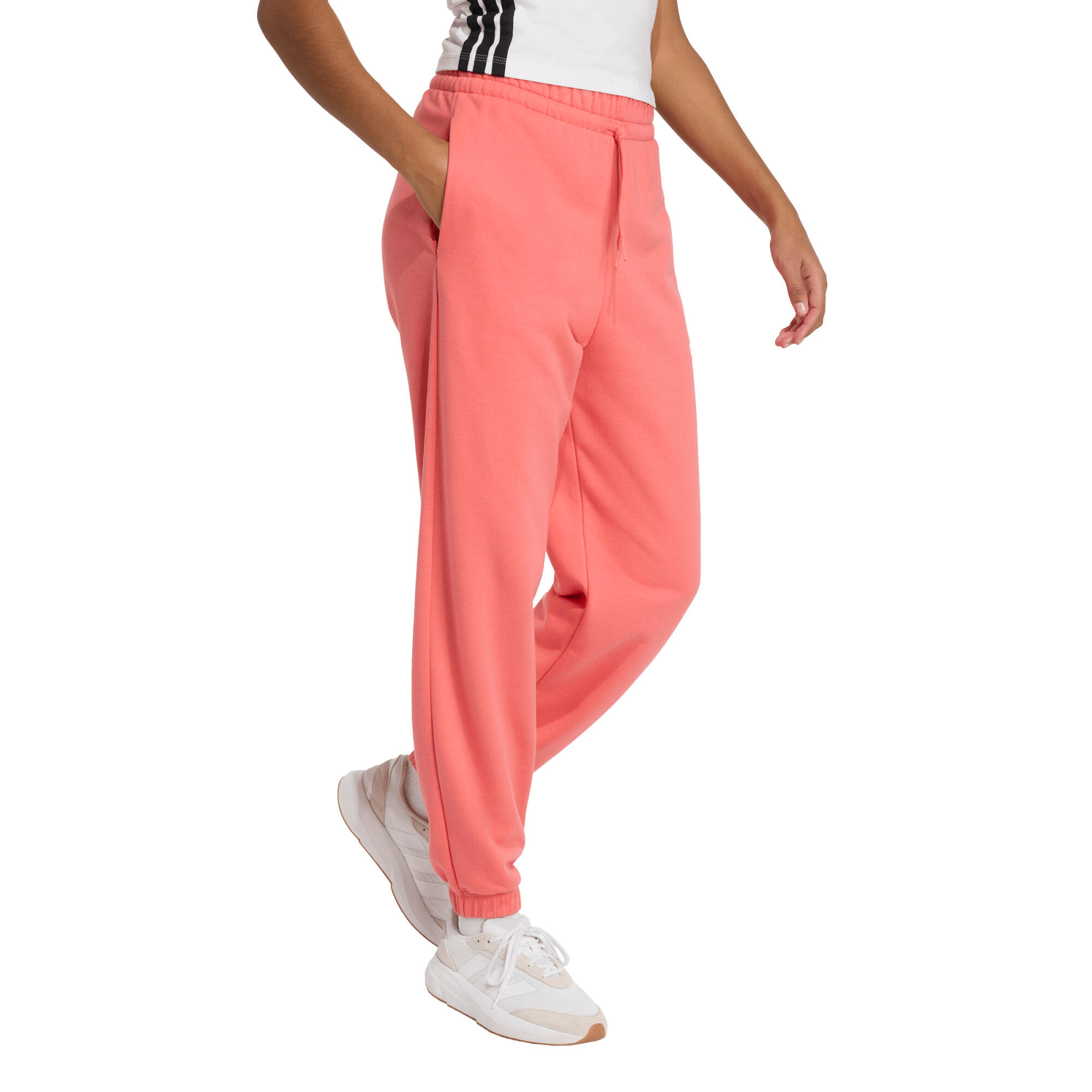adidas Damen Trainingshose Essentials Linear FT Cuffed Pant 3/11