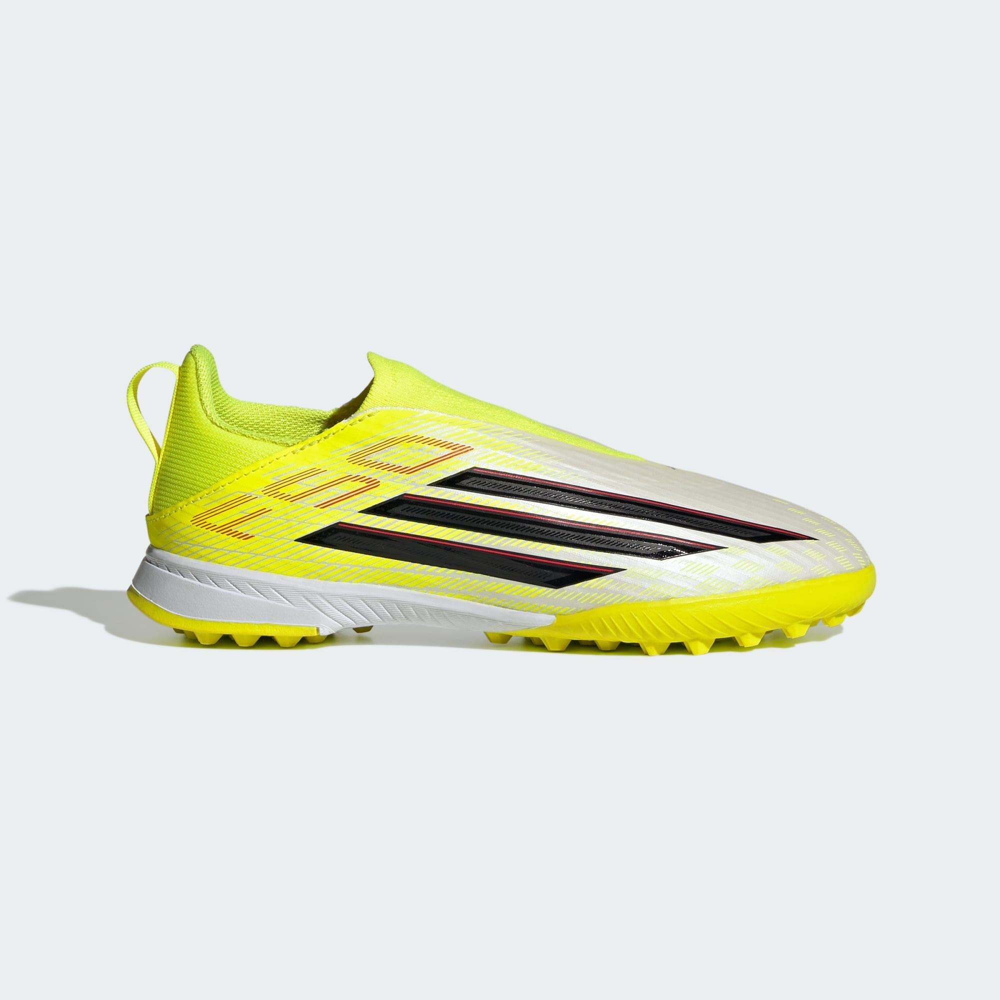 Adidas - Chaussure De Football Sans Lacets F50 League Turf Enfants - Chaussures De Football - Jaune|noir|rouge - Decathlon