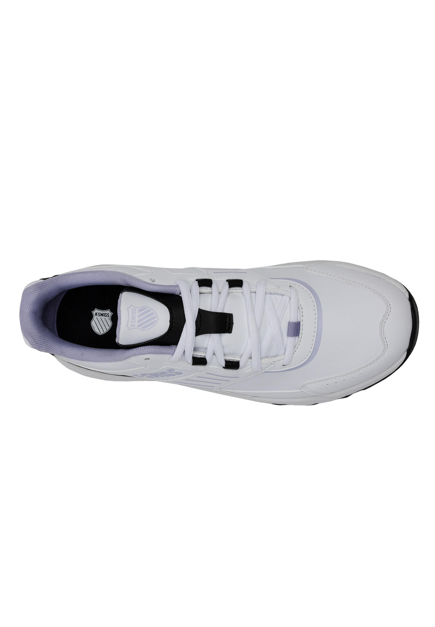 K-Swiss Damen Sneaker Freizeitschuh 94778-124-M  White/Black/Lilac 6/6