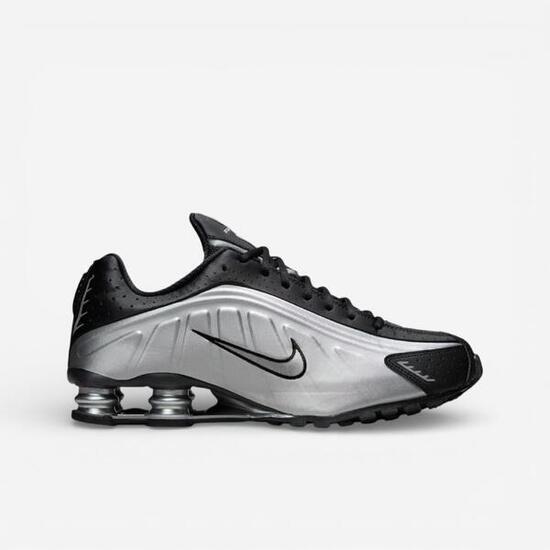 Nike Shox R4 Metallic Silver Black