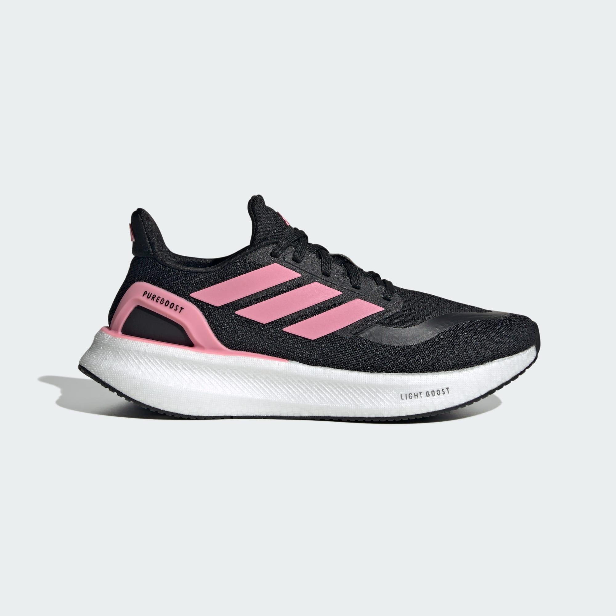 Adidas - Chaussure De Running Pureboost 5 - Chaussures De Sport - Blanc|noir|rose - Decathlon